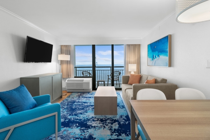 Caribbean Resort - 1 Bedroom Oceanfront Deluxe King Suite