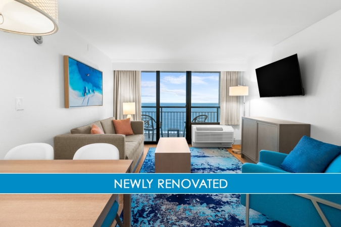 Caribbean Resort - 1 Bedroom Oceanfront Deluxe Queen Suite